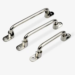304 Stainless steel heavy duty folding handle External installed industrial equipment handle box spring handle 138mm 158mm