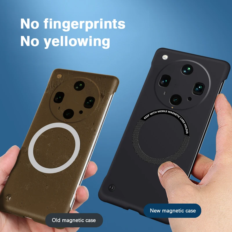 Slim Frameless Phone Case for OPPO Find X8 Pro Ultra X8s Plus X8s+ X8Ultra X8Pro 5G Magnetic Hard PC High Qualtiy Back Cover Bag