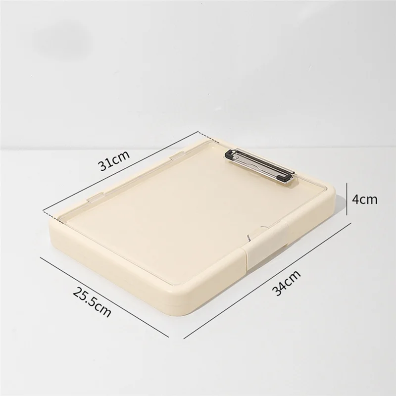 AT93-A4 Multi-Function Document Organizer For Students Office Work Portfolio Storage Exam Folder With Clip Test Holder