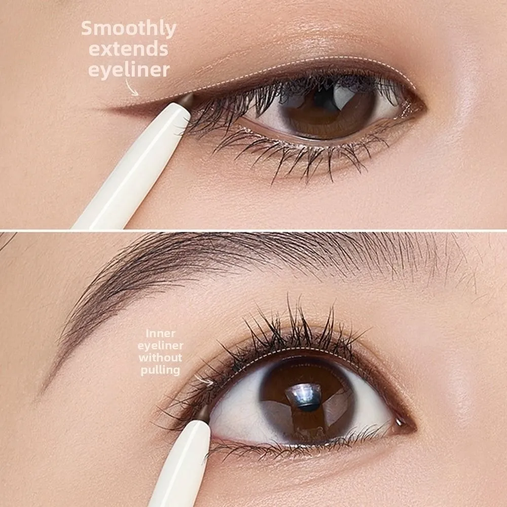 Neuer 2-in-1 Gel-Eyeliner Farbfixierender Langanhaltender Gel-Eyeliner-Stift Wasserfester Glatter Verwischfester Eyeliner