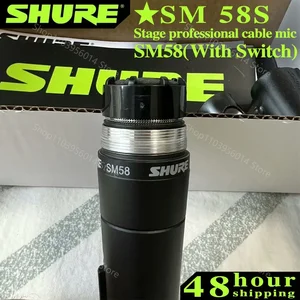 Shure SM58 legendary vocal wire dynamic microphone, professional DJ Cardioid microphone, karaoke, ktv show, high quality, original Main Microphone Sales Shure - №4