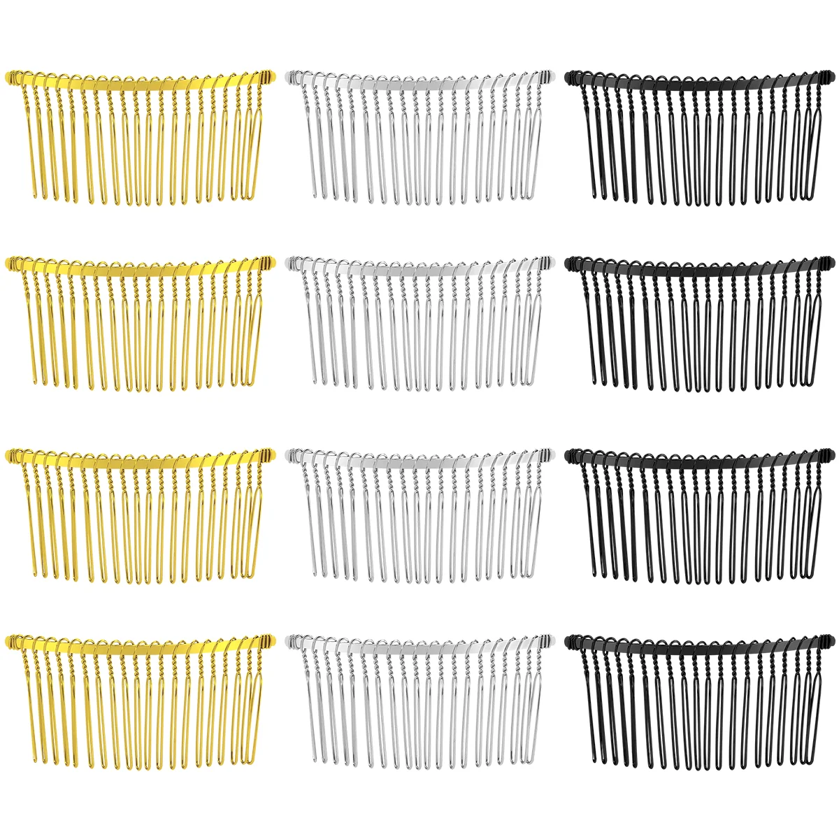 

French Side Comb Teeth Hair Clip Combs Small Decorative Bridal Slide Hairclip Pin Dense Blank