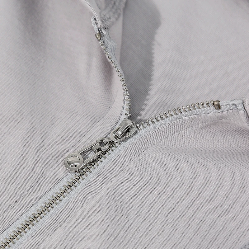 100% Cotton Women\'S Sweatshirt Casual Zip Up Hoodie Streetwear Pullover Cheap Women\'S Clothing