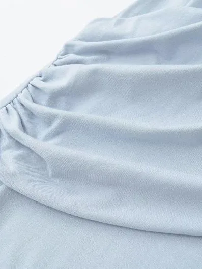 Slimming U-Ne Svel Vest Dr Waist-Cinching Bodycon Long Skirt Sle European Faion Spring Summer Autumn Wear