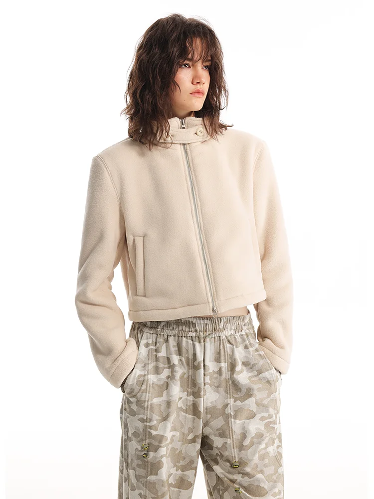 

Lamb Fur Jaet Women's Stand Collar Double-Sided Detachable Fce Winter New Arrival Zipper Closure ort Coat Original Design