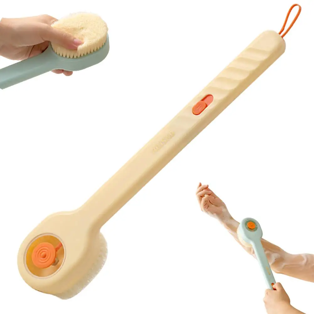 Brosse arrière à Long manche, brosse douce pour hommes et femmes, brosse de bain confortable et antidérapante, nettoyage en profondeur du dos, brosse de douche