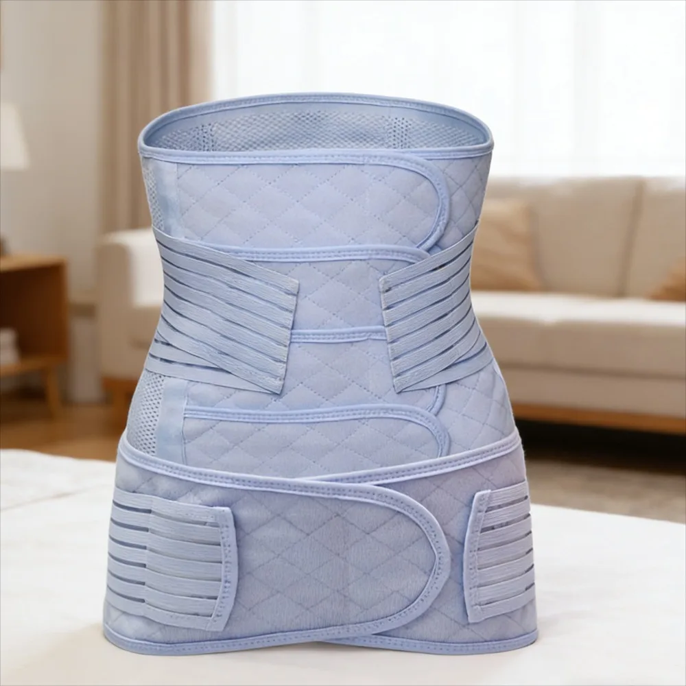 通気性のある産後腹帯-女性用帝王切開回復サポートベルト-マタニティ腹部バインダー