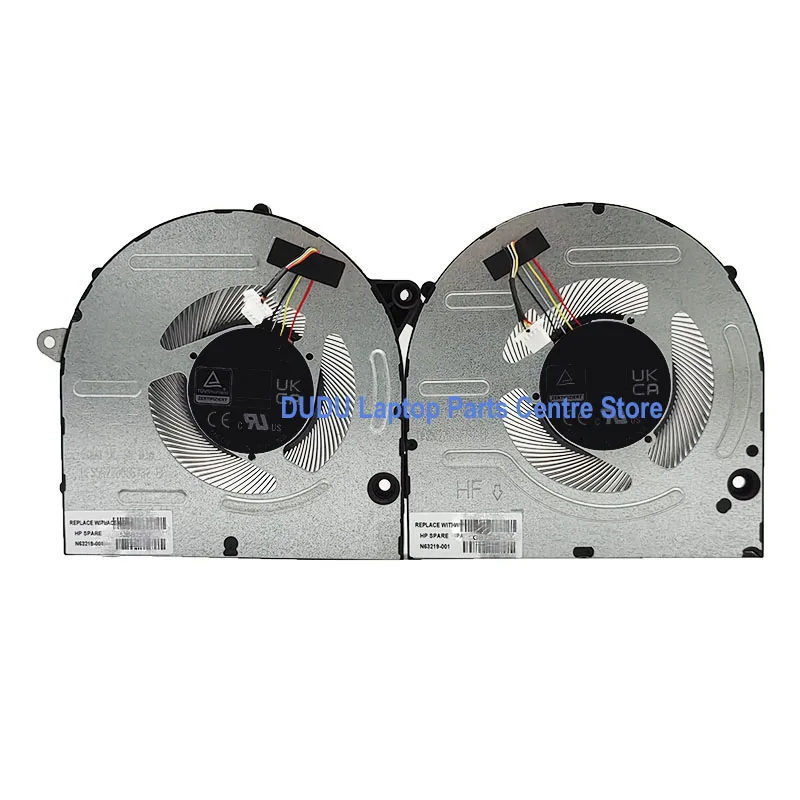 Laptop CPU Cooling Fan GPU Cooler Fans Replacement For HP BookPro 16-AB 16T-AB TPN-W161 N63219-001 DC 5V Integrated Graphics ﻿