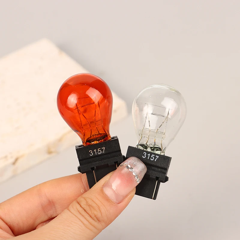 2 Stuks 3157 Dc 12V 21/5W Auto Remlicht Lampen Halogeenlamp Kwarts Glas Richtingaanwijzer Remlichten Achteruitrijlicht