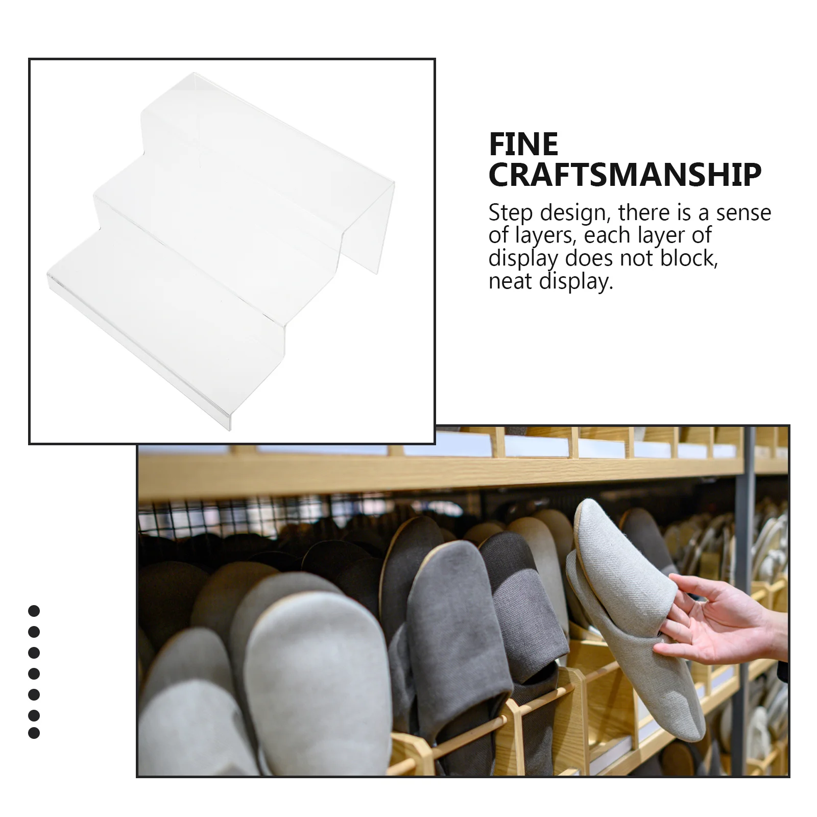 Acrylic Storage Rack Multi Layer Design for Accessories Wallets Glasses Centralized Organization in Home Or Store