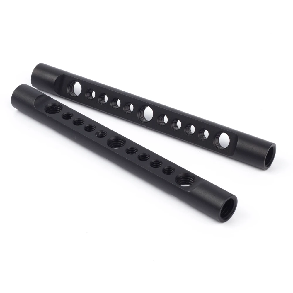 Alu-varilla de queso de Metal de 6 "de largo, palo de riel fr, sistema de soporte de varilla de riel de 15mm, cámara de película LWS, jaula de armadura, trípode de fotografía DIY