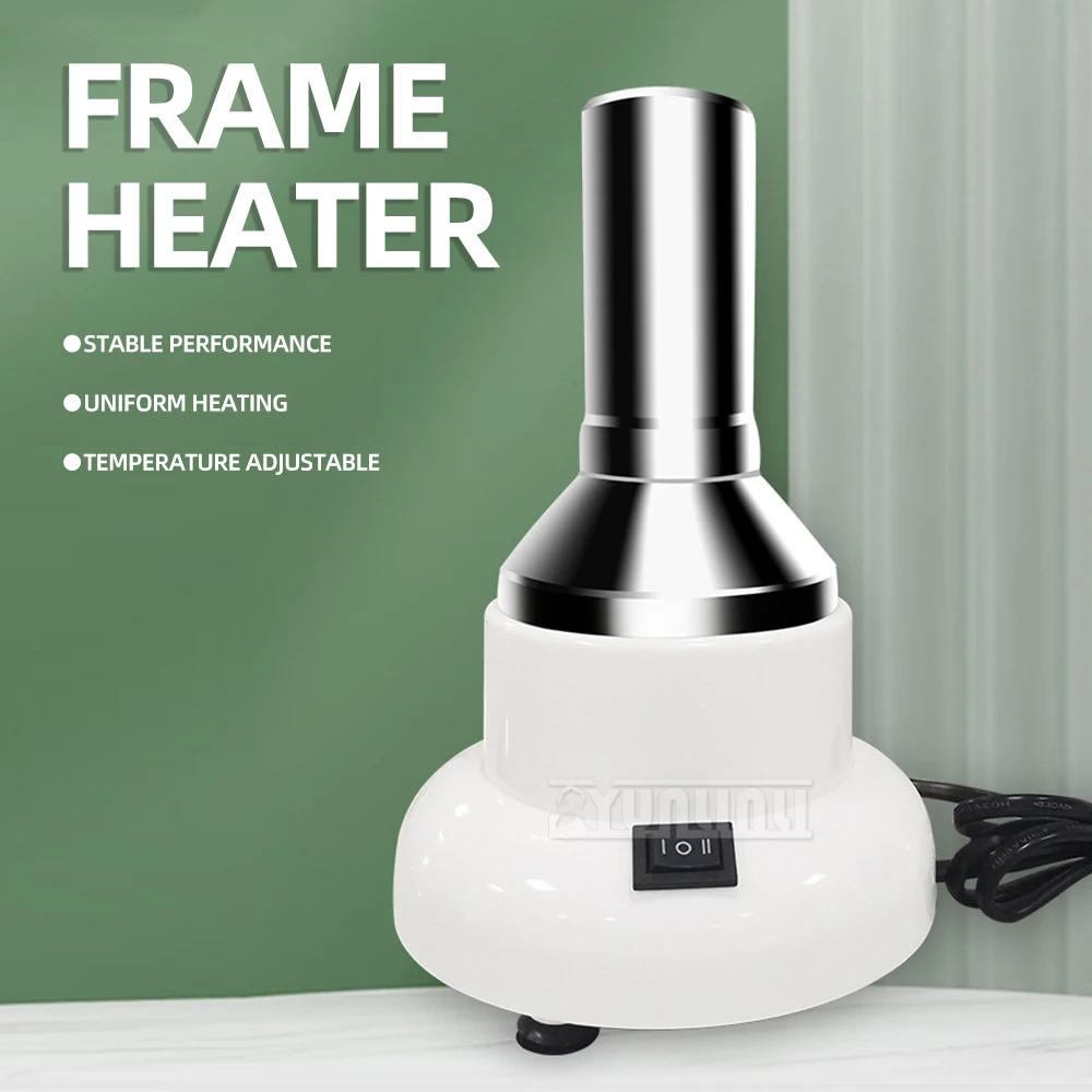 Glasses Frame Heater with Mirror Leg Adjustment Baking Lamp Board Two Temperature Control Glasses Baking Machine for Optician