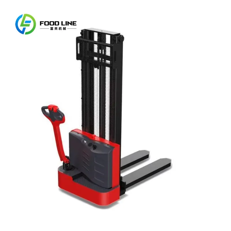 Custom electric stacker pallet stacking equipment reinforced mast structure logistics depot material handling solution