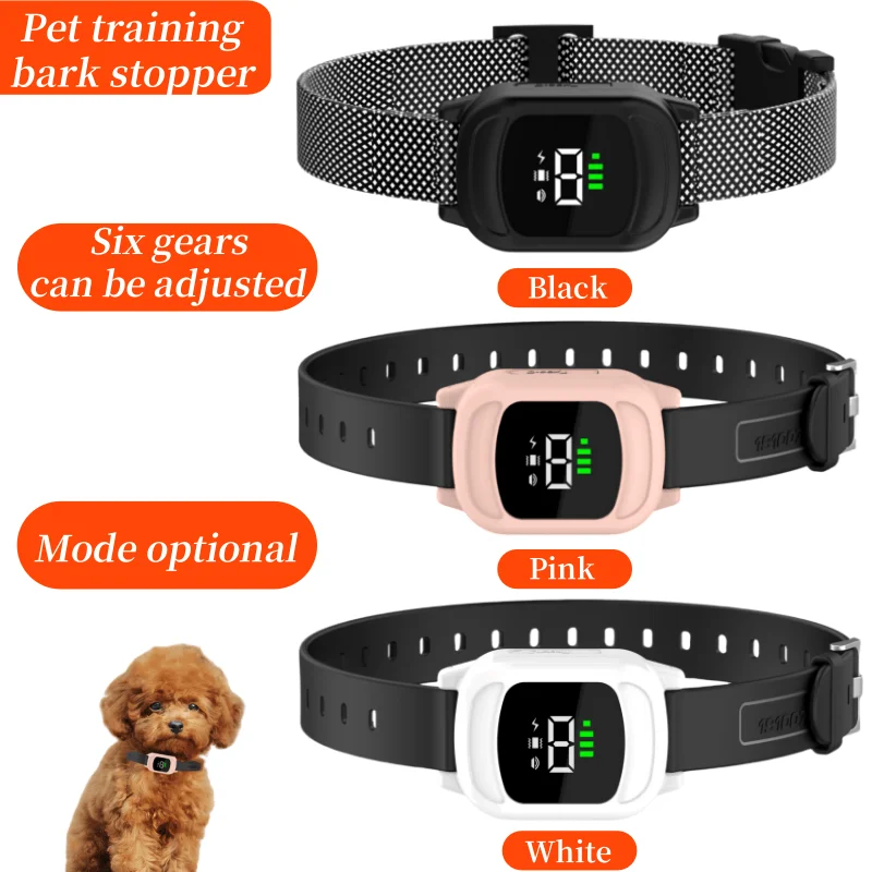 

YHLC 800m Automatic Anti Barking Dog Collar, Rechargeable Bark Stopper, Stop Barkin, Electric Training Collar for Dog