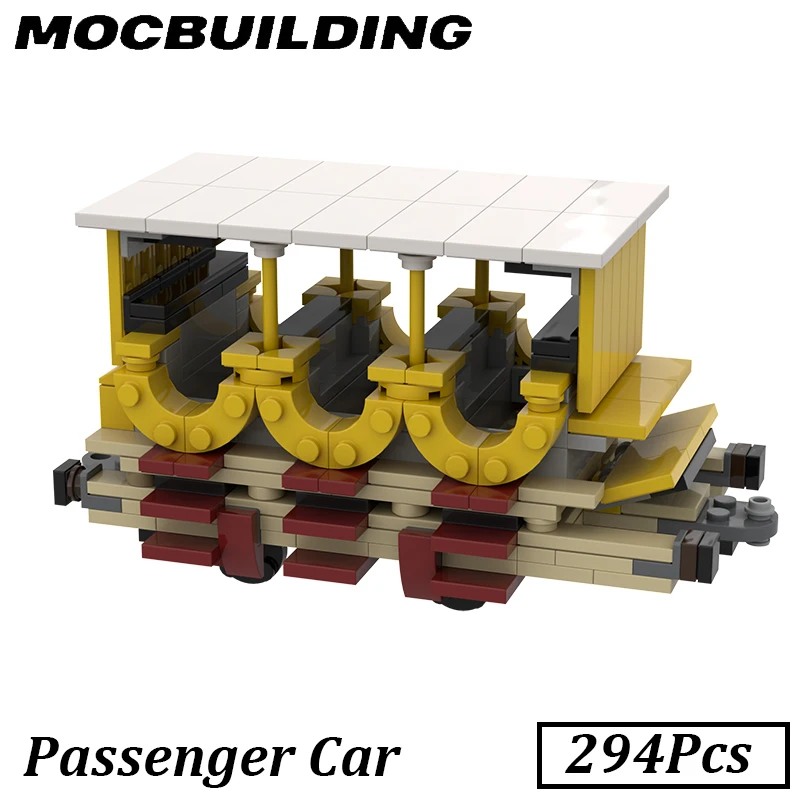 Modelo de locomotora de tren, MOC, bloques de construcción, juguetes de construcción, regalo, exhibición de ladrillos, decoración de escritorio, presente