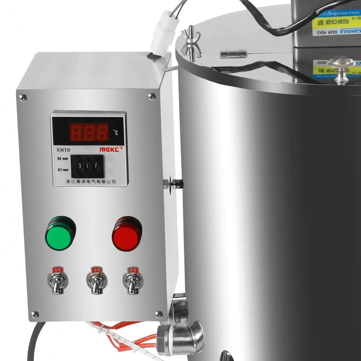 Liquid Filling Machine, 30L Paste Filler, Automatic Lipstick Filling Equipment, 304 Stainless Steel, Commercial Grade, Dual Heating Tube, Pure Copper Motor, Uniform Mixing, High Temperature, Industrial Use view 5