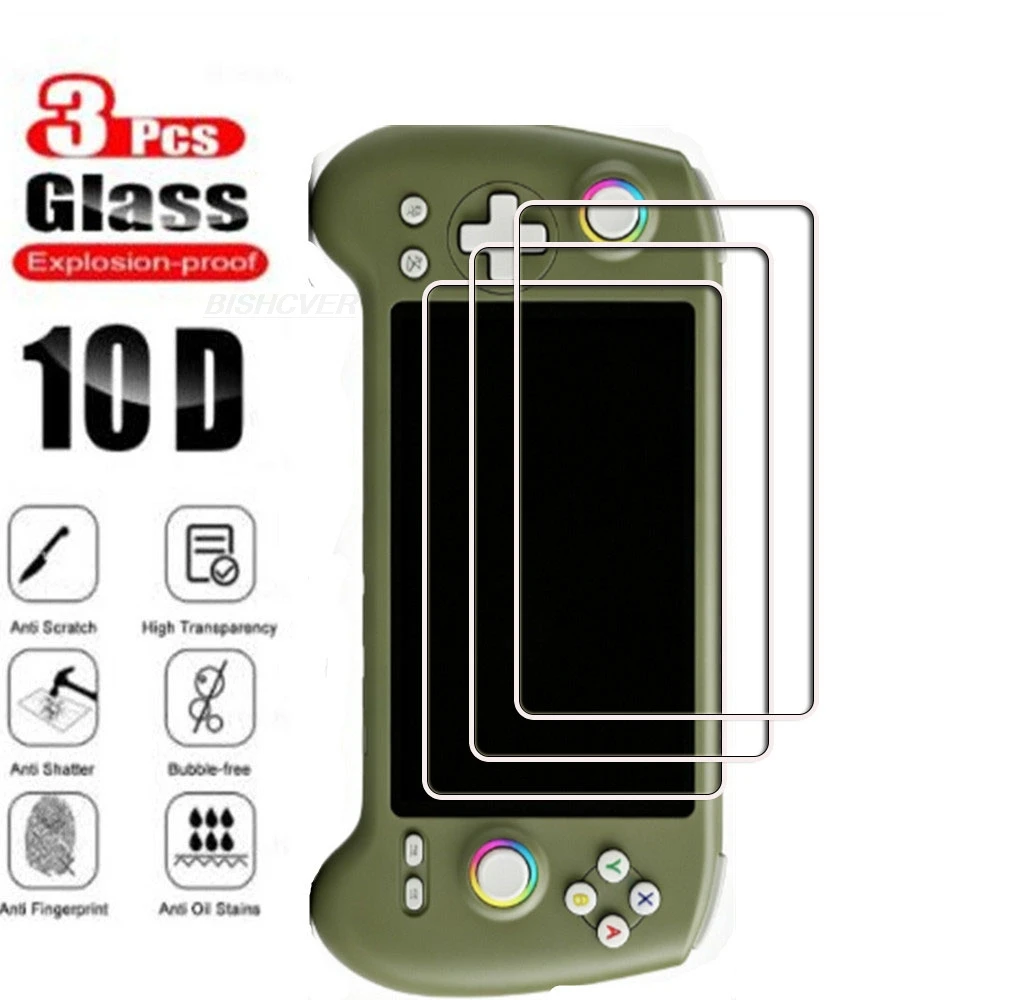 3PCS HD Tempered Glass For ANBERNIC RG557 5.48Inch ANBERNICRG557 RG 557 Handheld Game Screen Protector Cover Film