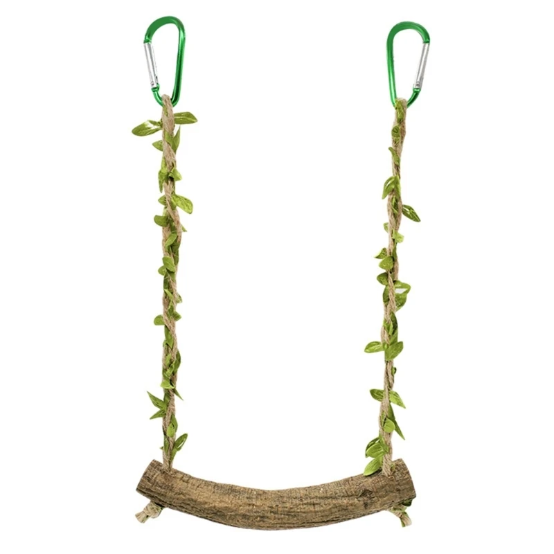 Jaula de madera para pájaros, soporte de juguete para loros, periquitos, cacatúas, pinzones