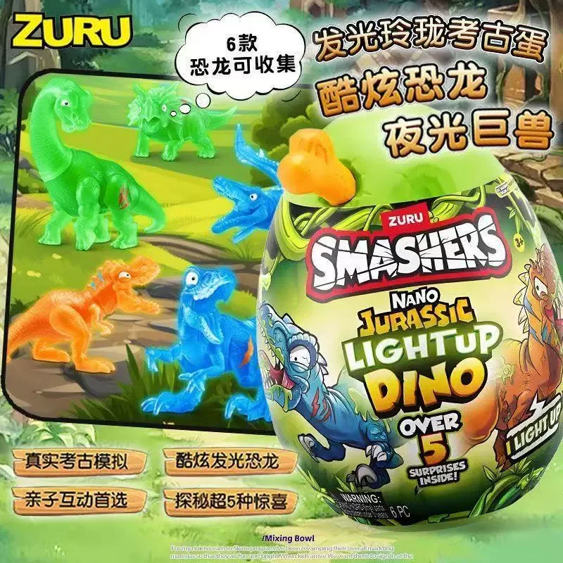 

Zuru Smashers Nano Jurassic Light Up Dino Archaeological Egg Surprise Toy With Over 5 Surprises Trendy Blind Box Gift