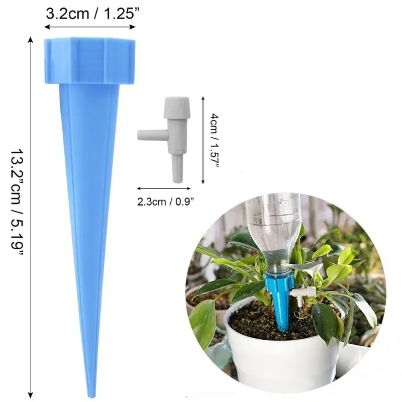 

10pcs Plant Self Watering Insert Spikes Device Automatic Water Control System with Slow Release Valve for Plants