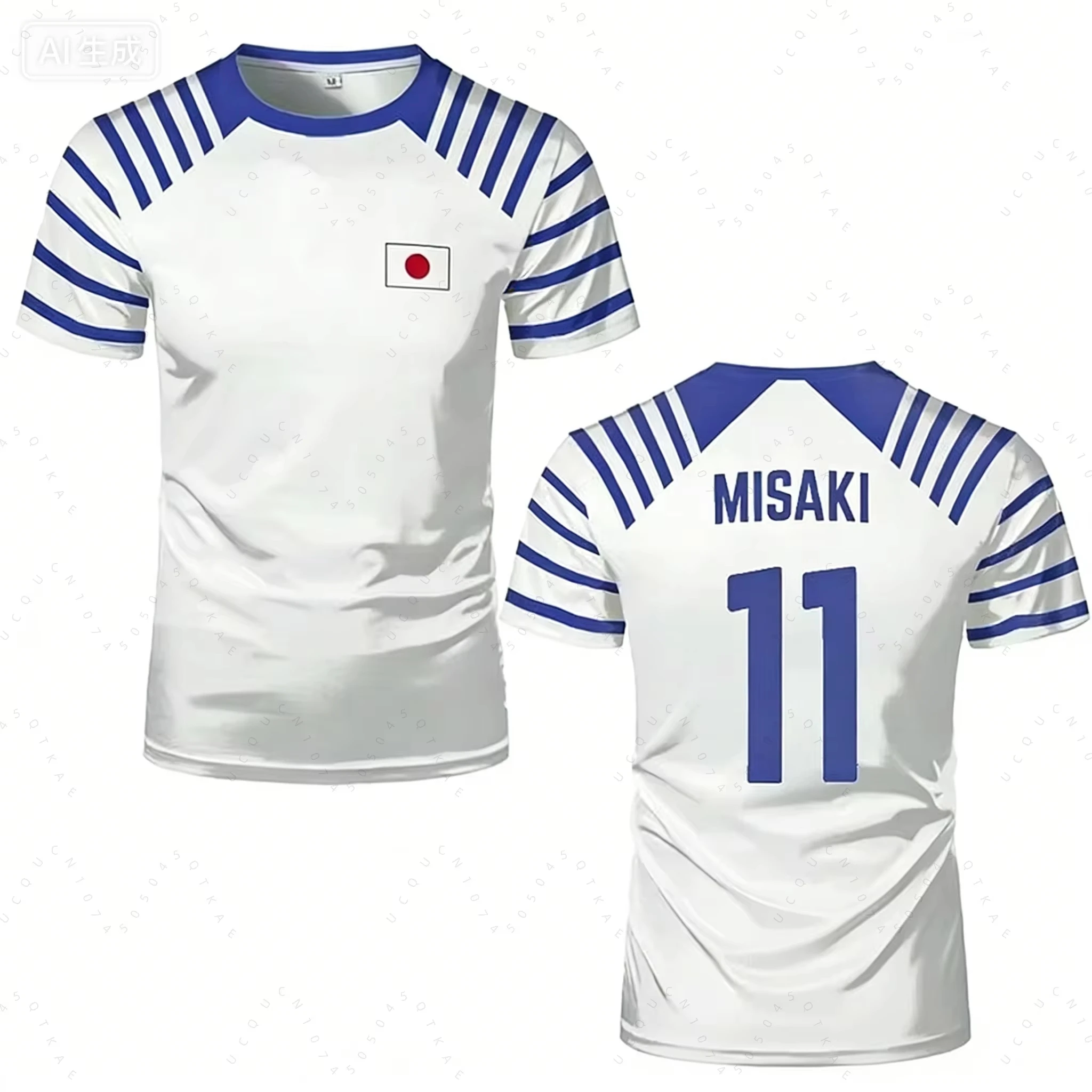2026 Hot Anime Captain Tsubasa Men Women T-Shirt Japanese Flag Print Summer Short Sleeve Casual Tee Sport Fans Kids T-Shirt Tops