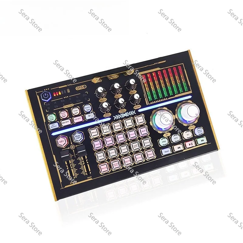 N8 Professional Recording Soundcard PC Mobile Phone Live Broadcast Sound Card Mixer Set Support 48V Mic PhPodcast Equipment