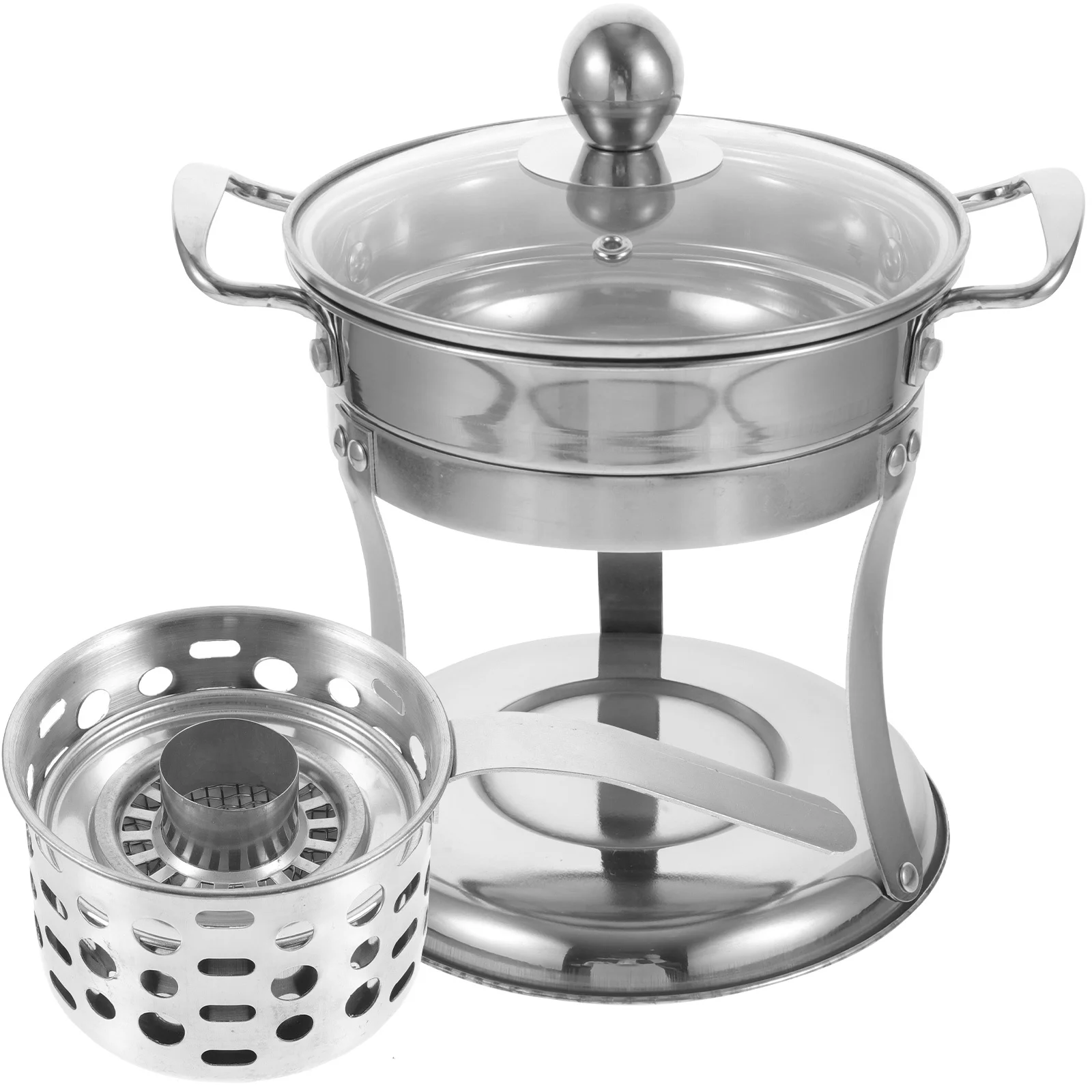 

Single Stainless Steel Hotpot Pot Rust Proof Stove Design Household Hot Pot Cooker Multi Purpose Kitchen Cooking Pan