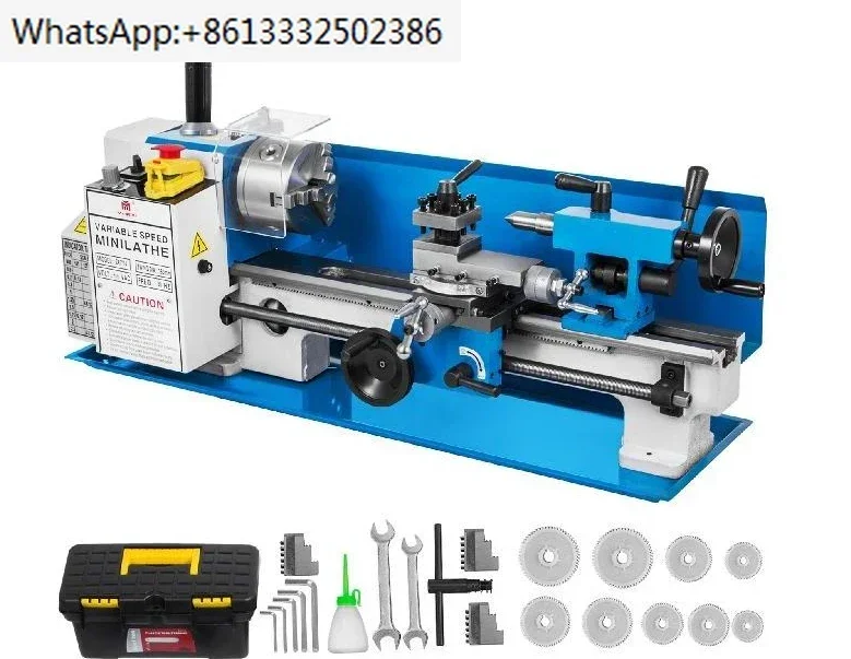 

Mini Metal Lathe Machine 7" x 14" (180*350 mm) 550W Precision for DIY Metal Turning Driling Threading Milling Woodworking