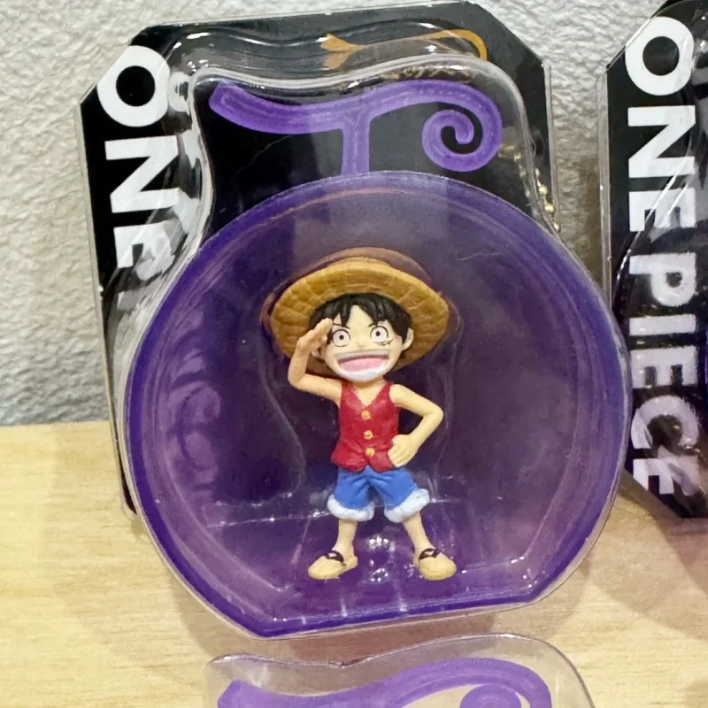 In Stock Bandai Original One Piece Devil Fruit Gashapon Miniature Figure Monkey D. Luffy Keychain Collectible Ornament Gift toy view 2
