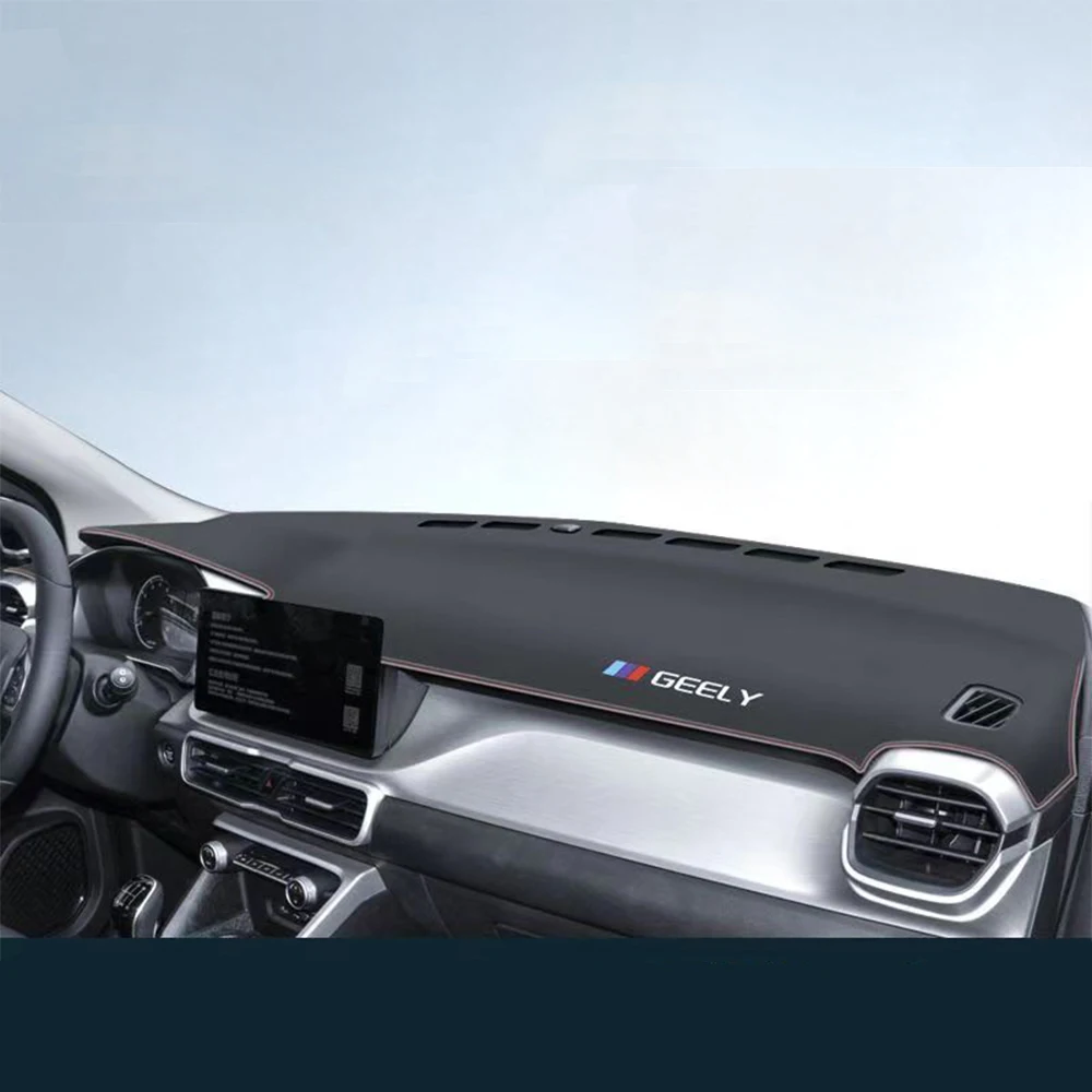 لجيلي Coolray Belgee X50 2019 2020 2021 2022 2023 2024 لوحة القيادة الوسادة اكسسوارات الداخلية تقليم سيارة الأشعة فوق البنفسجية واقية حصيرة #3