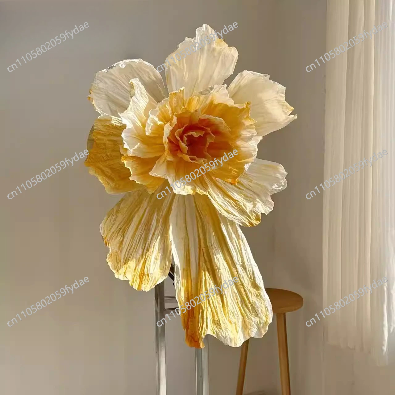

simulation paper art flower Giant paper flower modeling beautiful plastic flower wedding background decorative floral props