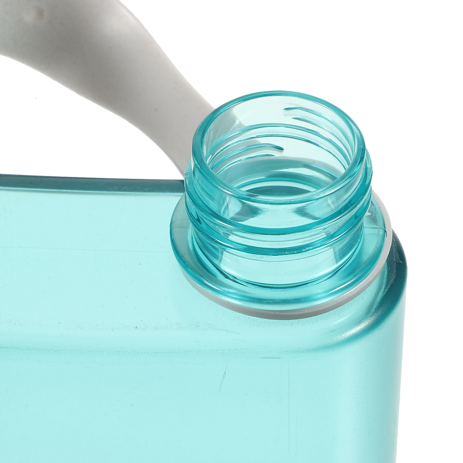 

Flat Water Bottle Reusable Transparent Sports Kettle for Outdoor Fitness Travel Lightweight Portable Drinking Container for Gym