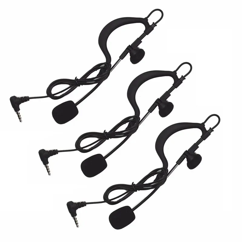 Adecuado para V6C PRO V4C PLUS FBIM EJEAS Auriculares para Casco de Motocicleta con Conector de 3.5mm, Accesorios para Auriculares de Árbitro, Entrenador de Fútbol