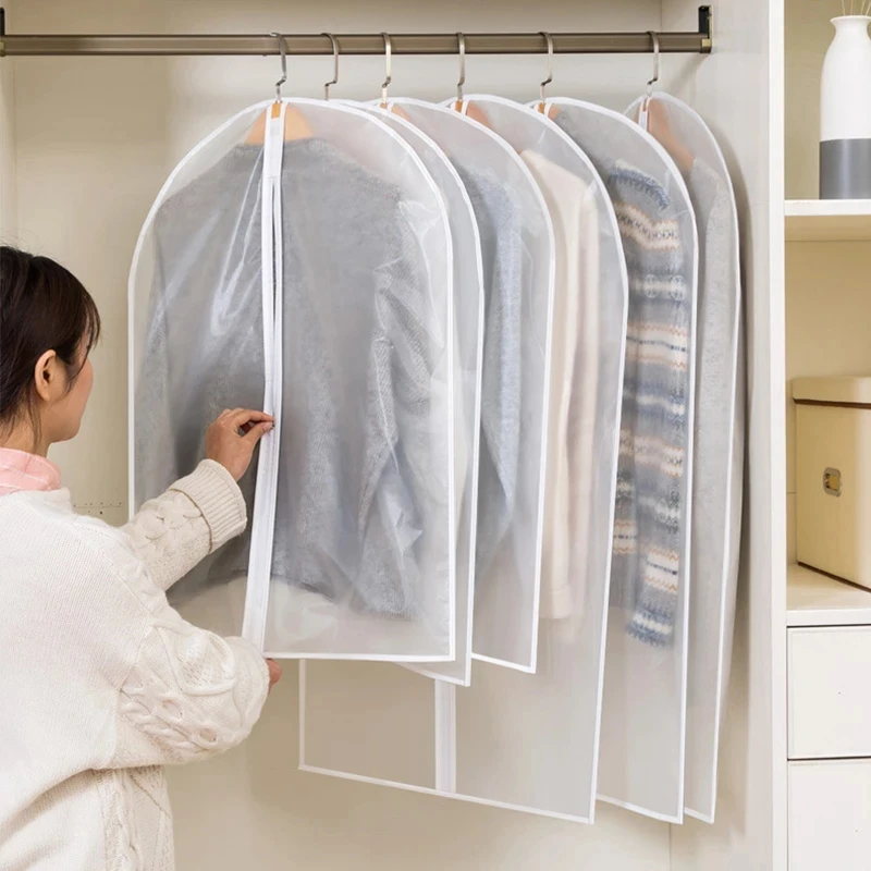 Clothes Hanging Dust cover wedding Dress Cover Suit Coat Storage Bag Garment bags Organizer Wardrobe Hanging Clothing Organizers