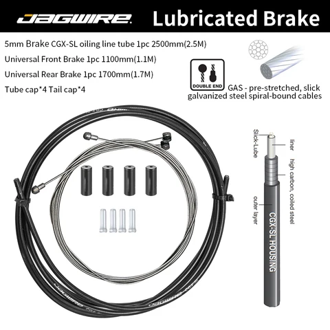 Jagwire Mtb Bicycle Accessorie Oil-filled Mountain Road Bike Shift/Brake Cable/Housing Kit 4/5mm Derailleur Brake Cable Set