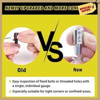 Classy-26Pcs Nut And Bolt Thread Checker- Thread Gauge Suitable For Detecting Fixed Bolts Or Threaded Holes In Enclosed Areas