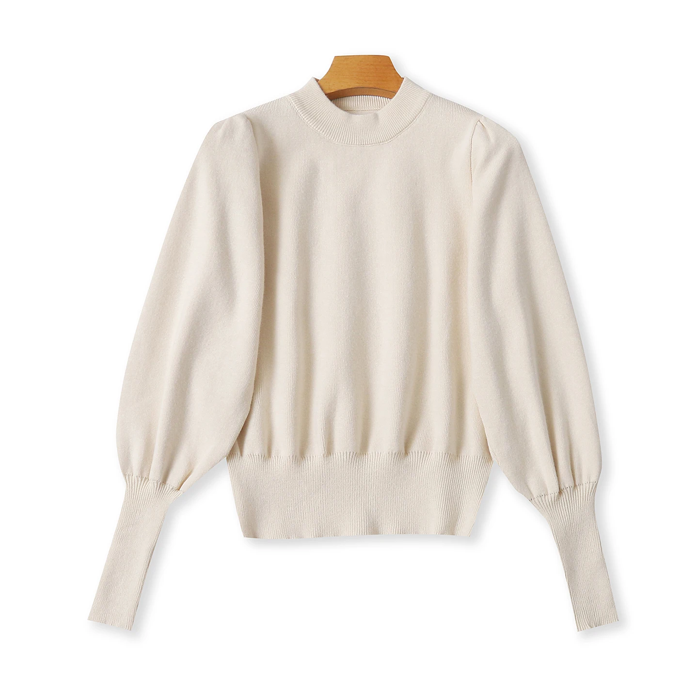 

Простой женский свитер Sli Bubble Sve High Ne Long Sve, приталенный пуловер, осеннее новое поступление, повседневный удобный