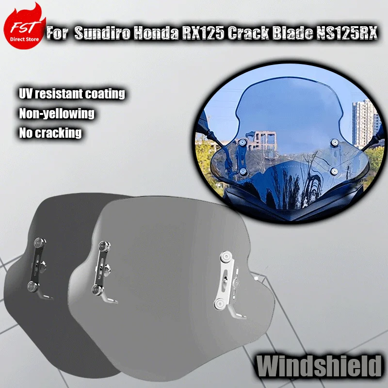 

For Sundiro Honda RX125 and NS125RX front windshield PC glass windshield modification parts