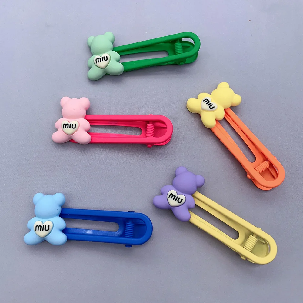 Pet Dog Hair Clips Cute Bear Pet Hairpins Puppy Cat Yorkie Teddy Pet Decor Barrette Hair Accessories for Small Dogs