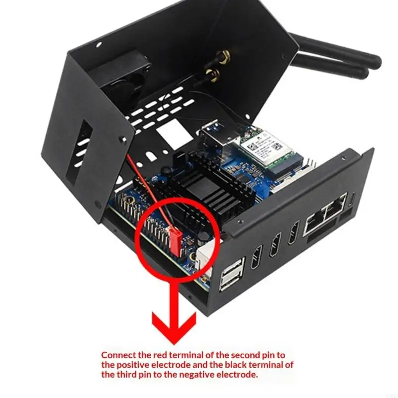 Comprehensive Metal Enclosure Case Superior Heat Dissipation Optional Box for Pi 5 Computings Platforms 896C