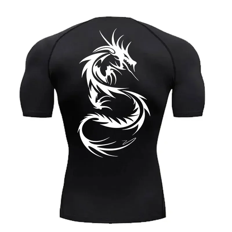 2026 hot selling surfing beach T-shirt short sleeved mixed martial arts Brazilian Jiu Jitsu men's Jiu Jitsu fitness suit trend