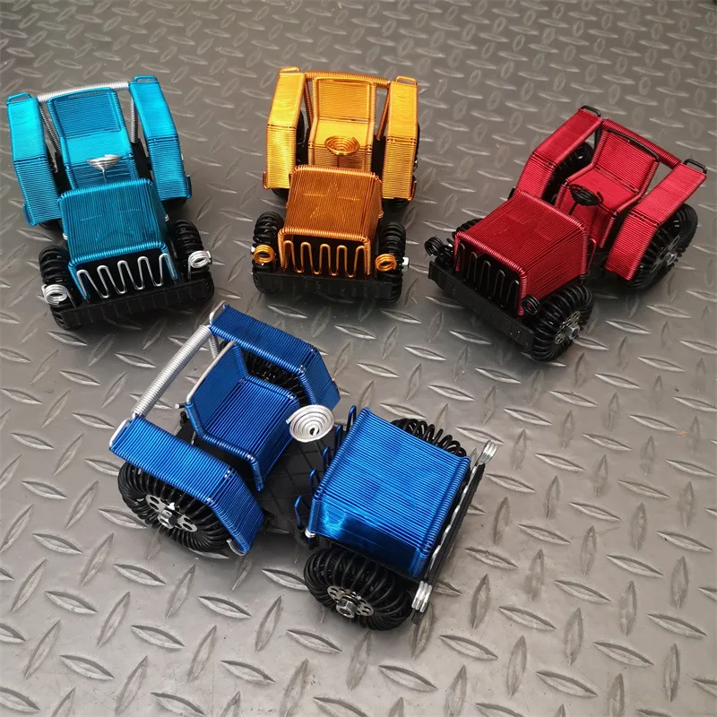 【Tractor Head】Handmade Aluminum Wire Crafts Decoration Tractor Model Table Decoration Alumina Wire Products