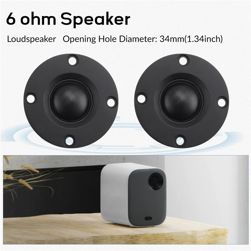 A42Z-Tweeter المتكلم 6 أوم 30 واط Hifi لينة قبة فيلم الحرير ثلاثة أضعاف مكبر الصوت مسننة بالوعة الحرارة 2 قطعة