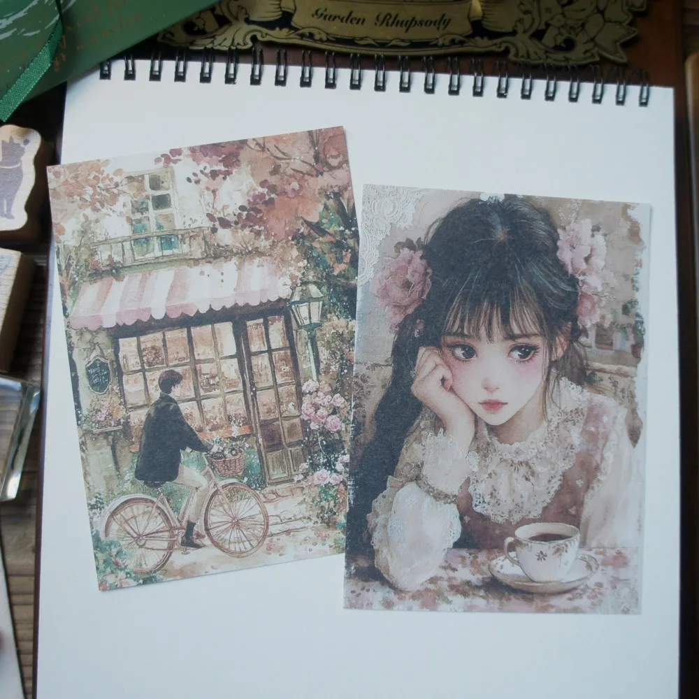 

30 Sheet Girl Living in The Flower House Background Design Craft Paper Gift Decoration Scrapbooking Handmade DIY