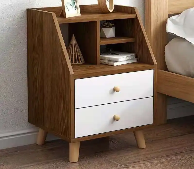 Contracted Contemporary Bedside Cabinet Solid Wood Bedroom Economy is Simple Receive Ark Nightstand Ark