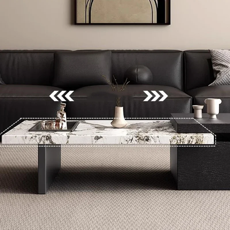 Japanese Moving Coffee Table Unique Minimalist Designer Side Table Luxury Living Room Service Kaffee Tische Salon Furniture