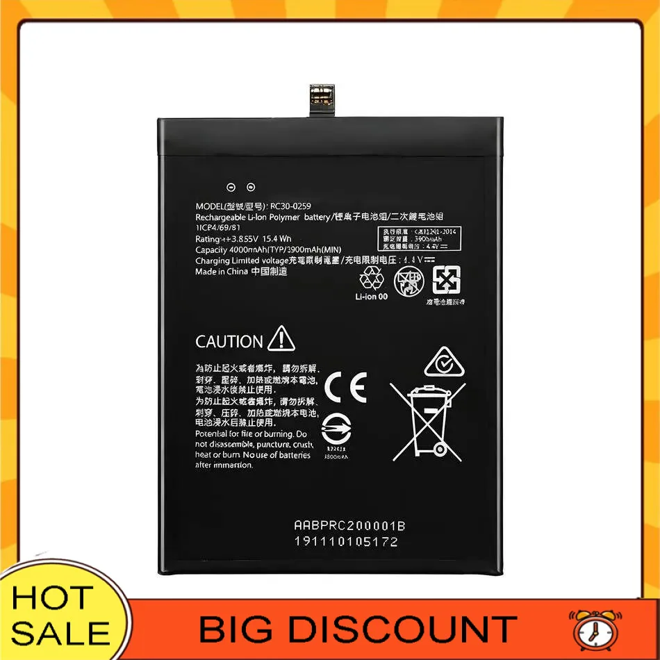 

For Razer Phone 2 RC30-0259 1ICP4 69 81 Mobile Battery Safe 4000Mah High Performance
