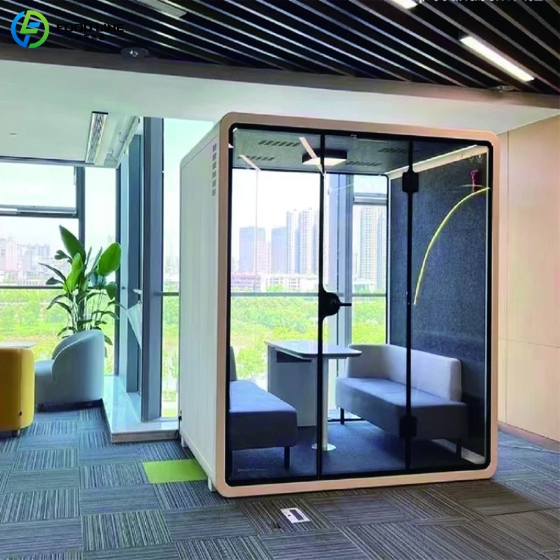 Customized Anti-Theft Soundproof Chamber Office Pod Acoustic Cabin with Safety Lock for Public Places School