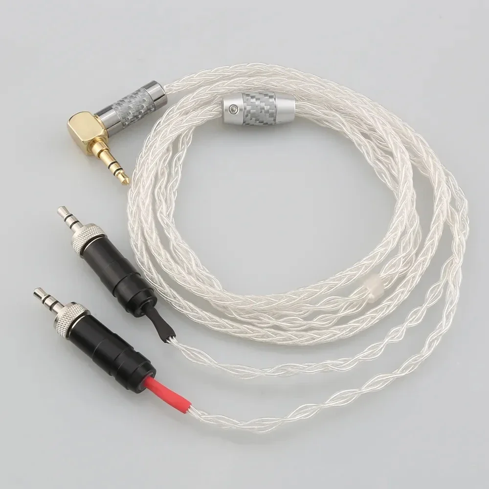 Cavo auricolare 8 core XLR da 4,4 mm 2,5 mm 3,5 mm 99% argento puro per Sony MDR-Z1R MDR-Z7 MDR-Z7M2 con vite per fissare
