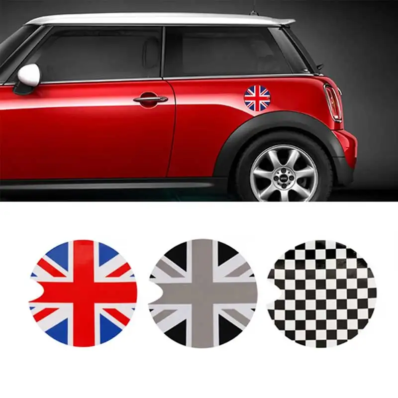 Fuel Tank Cap Vinyl Cover Sticker Decoration for Mini Cooper S One F55 F56 R55 R56 R60 R61 Automotive Styling Accessories